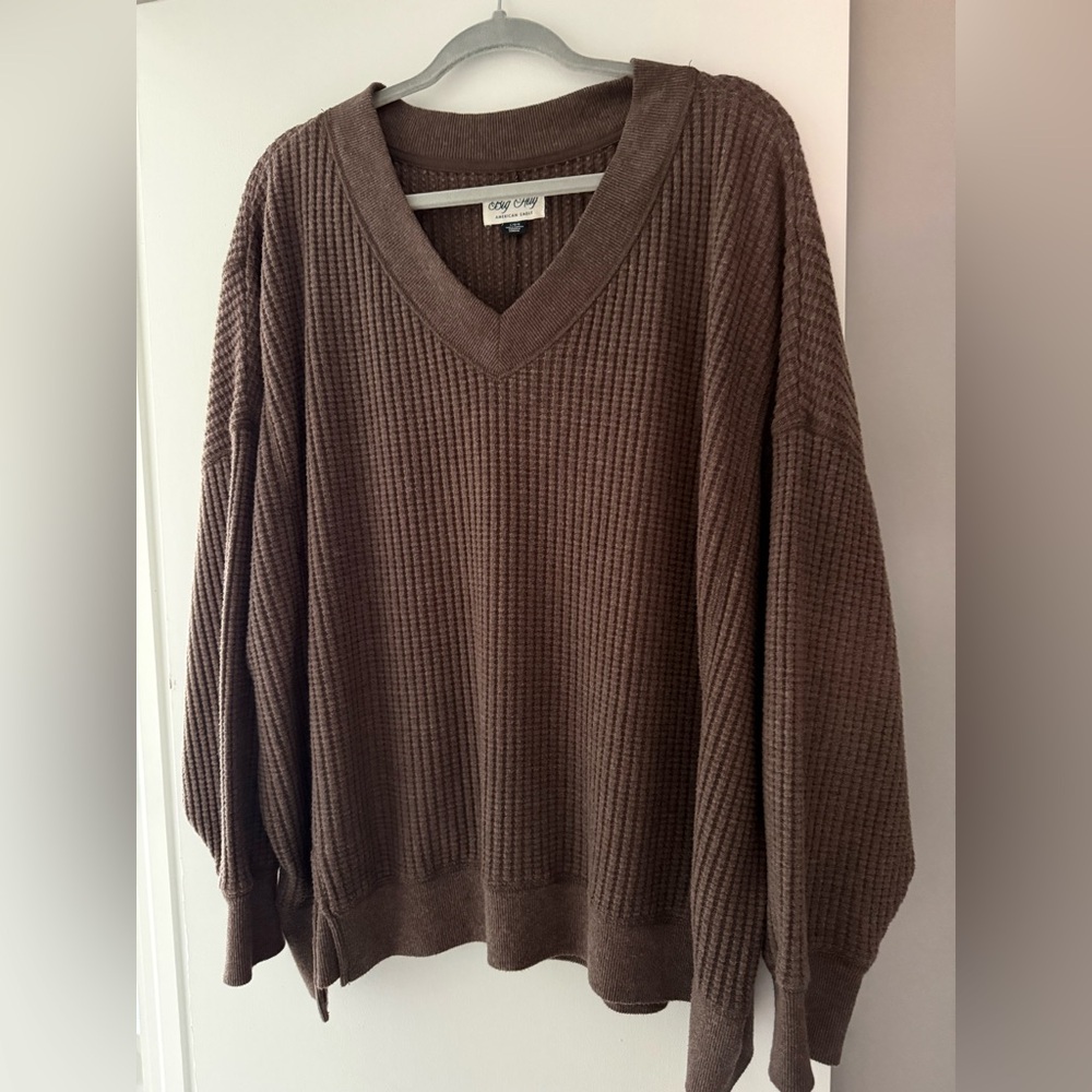 American Eagle Waffle Knit Sweater
